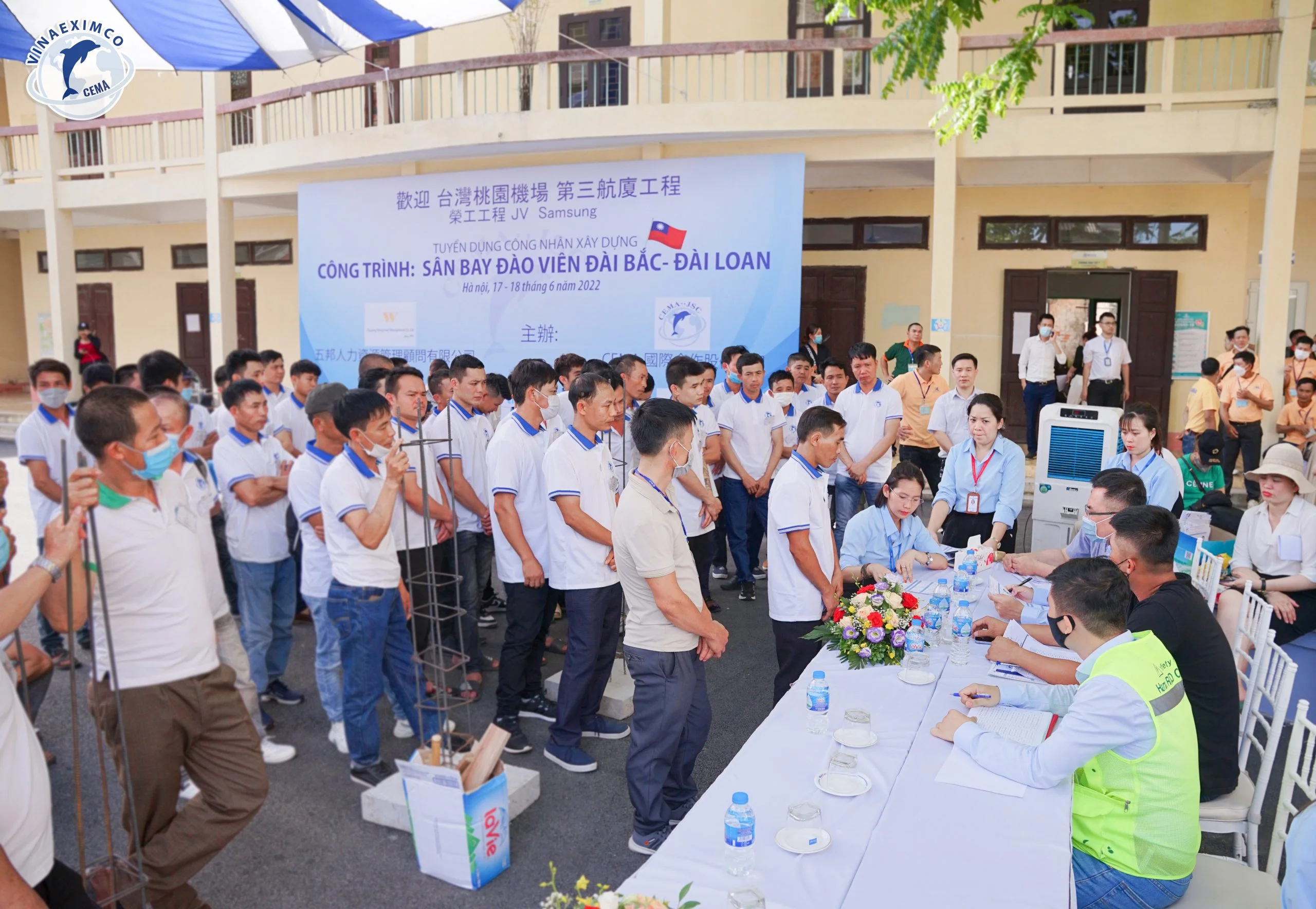 Hình ảnh tuyển dụng xây dựng Đài Loan tại Cema 17-18/6